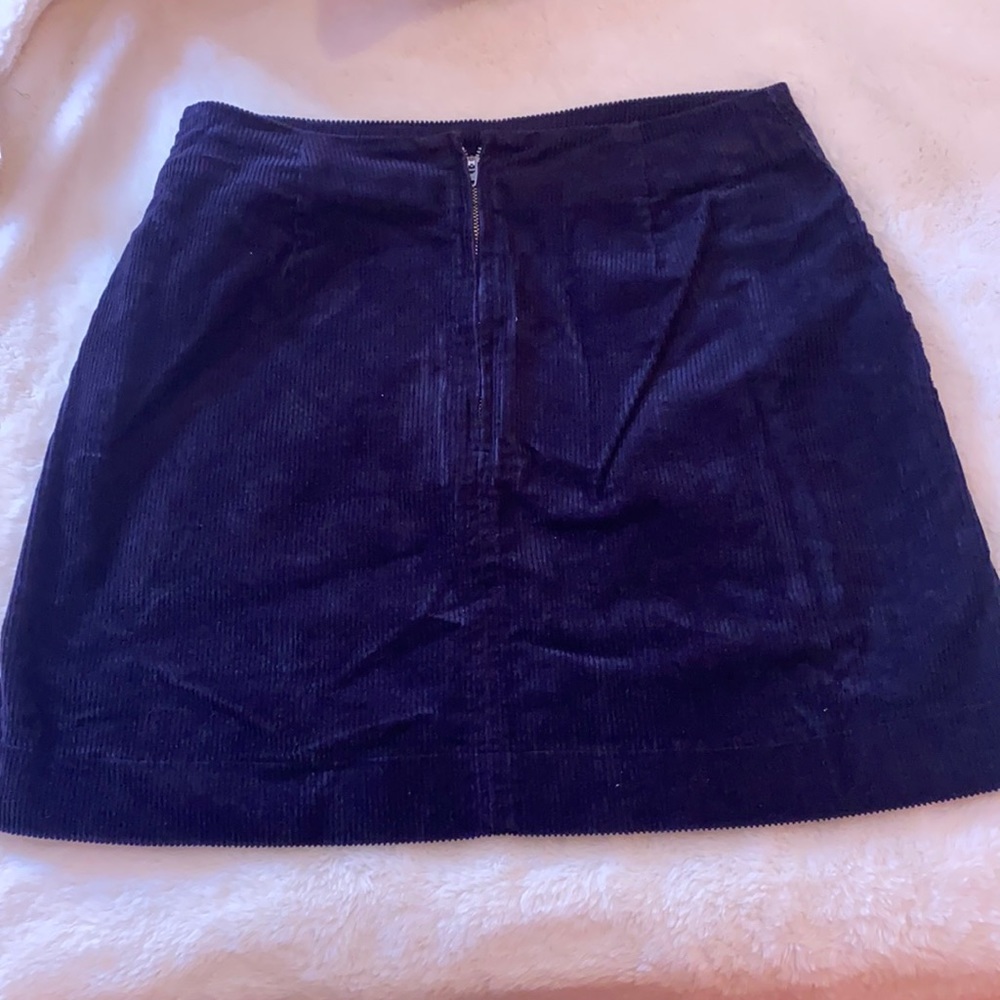 Velvet Mini Skirt